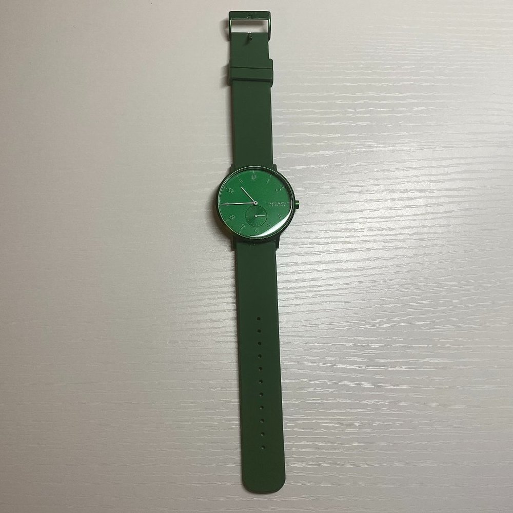 RARE Skagen Green Watch AAREN SKW6545 Men's Regular Import